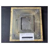 Framed Oil Painting, Grand Piano in Sunlit Music Room, 9x10 in