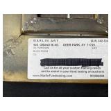 Framed Oil Painting, Grand Piano in Sunlit Music Room, 9x10 in