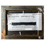 Miniature Oil Painting "Music Room" in Ornate Gold Frame - 9" x 8"