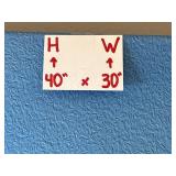 Signed 40x30 Barn and Horse Framed Canvas Photo Artwork by Byron 2016