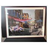 Framed Shari Hatchett Signed Print Sunday Morning 26x33 Inches