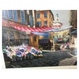 Framed Shari Hatchett Signed Print Sunday Morning 26x33 Inches