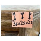 Oak Corner Cabinet with Shelves 36x25x25 Inches