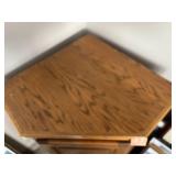 Oak Corner Cabinet with Shelves 36x25x25 Inches