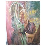 Jessica Zemsky Signed Limited Edition Print Jenny in the Attic 51/950 Framed 27.5x22.5