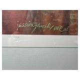 Jessica Zemsky Signed Limited Edition Print Jenny in the Attic 51/950 Framed 27.5x22.5