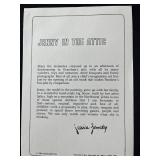 Jessica Zemsky Signed Limited Edition Print Jenny in the Attic 51/950 Framed 27.5x22.5