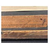 Lot of 2 Framed Art Pieces - 1906 League of American Municipalities Photo and Cat Drawing on back