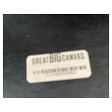 Framed Canvas Art with Colorful City Skyline