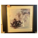 Lenore Beran Signed Limited Edition Collector Print Flutist Dream Framed 29.5x29