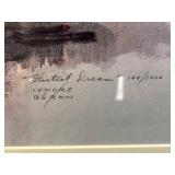 Lenore Beran Signed Limited Edition Collector Print Flutist Dream Framed 29.5x29