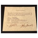 Lenore Beran Signed Limited Edition Collector Print Flutist Dream Framed 29.5x29