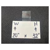 Framed Sunset Landscape Painting Signed by Mele 32x20 inches