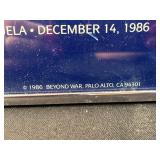 Framed 1986 Spacebridge of the Americas Event Poster 24x18 Inch