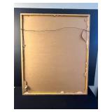 Framed Luther Jones Signed Artwork "Pecot" 30x25 inches