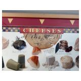 Framed Cheeses of the World Poster 41x29 Inches by John Harrisson
