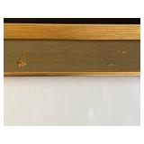 Limited Edition Kerman Serigraph Cafe Scene Framed Artwork 21.5x21.5