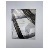 3 Fabric Drawer Storage Set with Wall Art and Faux Succulents