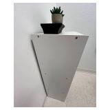 3 Fabric Drawer Storage Set with Wall Art and Faux Succulents