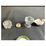 Vintage Salt Cellar Collection with Dan Patch Tin and Miniature Sterling Spoons