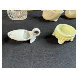 Vintage Salt Cellar Collection with Dan Patch Tin and Miniature Sterling Spoons