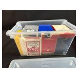 Collection of Vintage Playing Cards and Wooden Domino Set with Cases