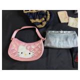 Assorted Vintage Gloves, Scarves, and Small Handbags Collection