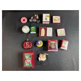 Collection of Holiday and Novelty Ornaments Including Hallmark Keepsake and Vintage Pieces