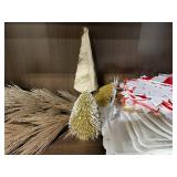 Assorted Holiday Decorations and Plastic Tableware Collection