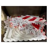 Assorted Holiday Decorations and Plastic Tableware Collection