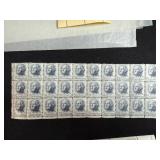 Collection of Vintage U.S. Postage Stamp Sheets and Blocks