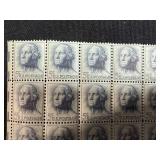 Collection of Vintage U.S. Postage Stamp Sheets and Blocks