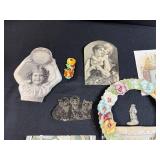 Collection of Antique and Vintage Paper Ephemera Die Cuts and Cards