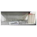 Assorted Glassware Set with Storage Containers and Utensils