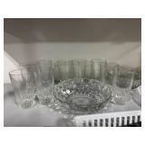 Assorted Glassware Set with Storage Containers and Utensils