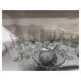 Assorted Glassware Set with Storage Containers and Utensils