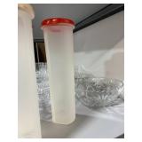 Assorted Glassware Set with Storage Containers and Utensils