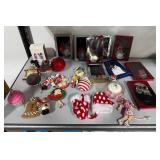 Collection of Christmas Ornaments and Things Remembered Keepsakes