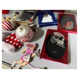 Collection of Christmas Ornaments and Things Remembered Keepsakes