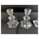 Limoges Bernardaud Votive Holder, Crystal Candlestick Holders, Hand-Painted Glass Pitcher