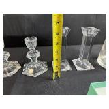 Limoges Bernardaud Votive Holder, Crystal Candlestick Holders, Hand-Painted Glass Pitcher