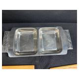 Assorted Kitchenware Lot with Keurig Metal Racks, Cutting Boards, and Decorative Tray