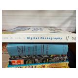 Collection of Assorted Books Including Cookbooks and Knitting Guides