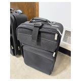 Set of 3 Black Luggage Suitcases Ricardo and American Tourister