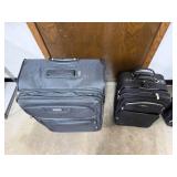 Set of 3 Black Luggage Suitcases Ricardo and American Tourister