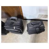 Set of 3 Black Luggage Suitcases Ricardo and American Tourister