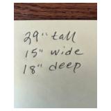 3-Drawer Metal File Cabinet, 29x15x18 Inches