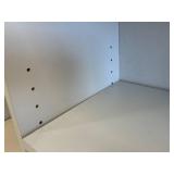 White 4-Shelf Adjustable Bookcase 48in Tall