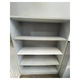 White 4-Shelf Adjustable Bookcase 48in Tall