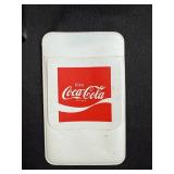 Assorted Office Supplies Including Paper Trimmer, Hanging File Folders, Ruler, and Coca-Cola Card Holder